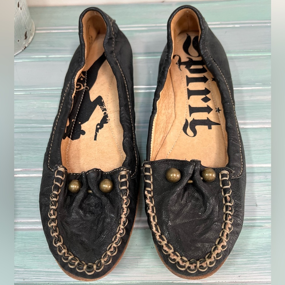 Lucchese Spirit Shoes Leather Moccasins/ Slip-On Loafers